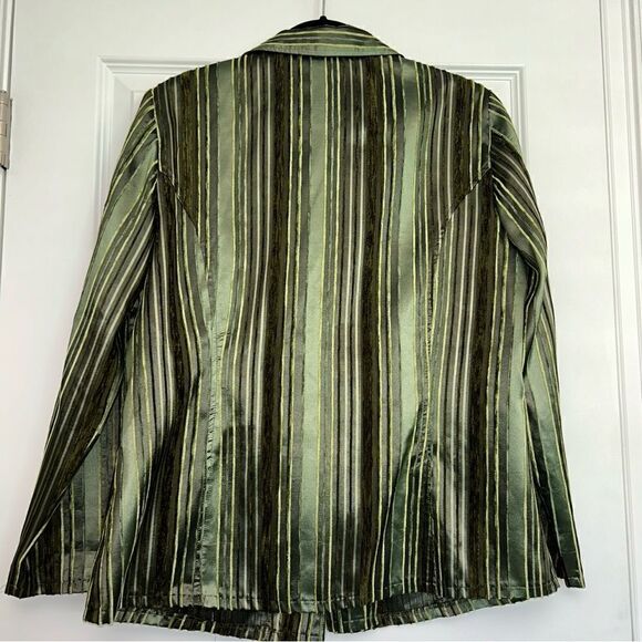 Canda C&A Button Front Ribbed Textured Blazer Jacket - Picture 4 of 6